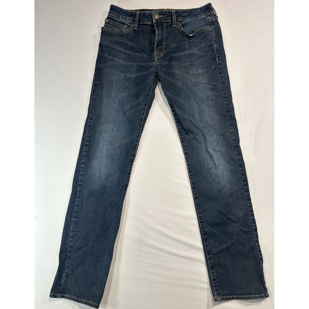 American Eagle Flex Slim Straight Denim Jeans Men's Size 29 x 32 Blue Distressed